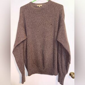 Cashmere Burberry Men's Brown Tan Crewneck Sweater - LIKE NEW WITHOUT TAGS